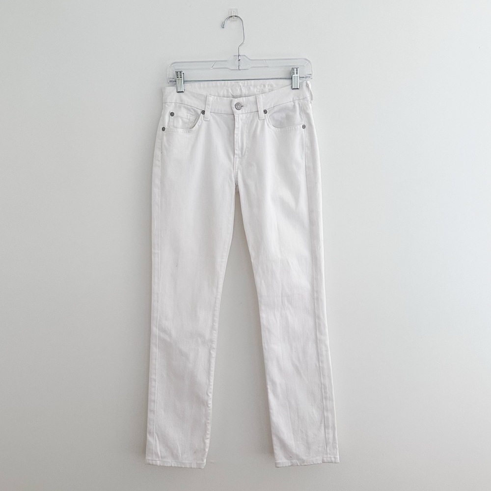 7 For All Mankind White Jeans - Picture 2 of 9